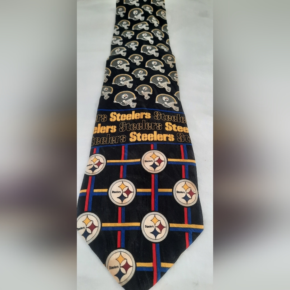 Vtg Pittsburgh Steelers silk tie